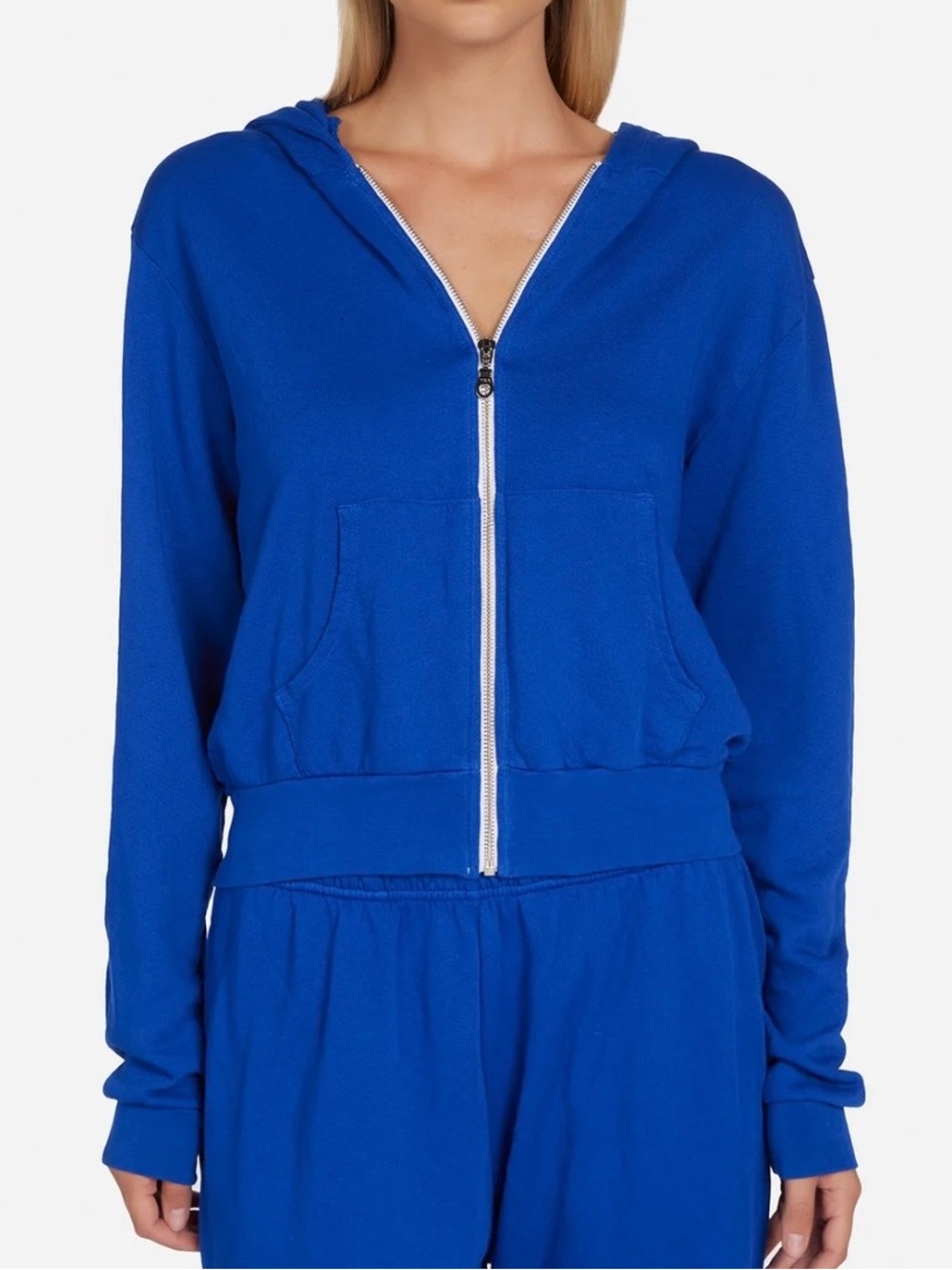 Michael Lauren Bowman Sapphire Zip Up Hoodie